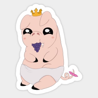 Poogie- Emperor's New Duds Sticker